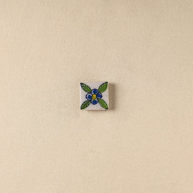 Green - Original Blue Pottery Ceramic Fridge Magnet 42
