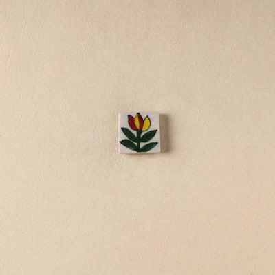 Green - Original Blue Pottery Ceramic Fridge Magnet 45