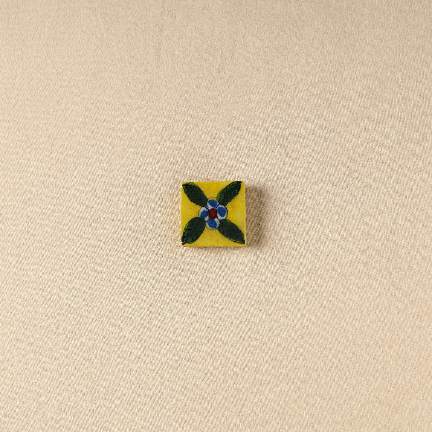 Yellow - Original Blue Pottery Ceramic Fridge Magnet 46