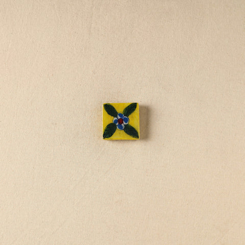 Yellow - Original Blue Pottery Ceramic Fridge Magnet 46