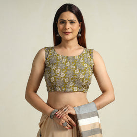 Buy Kalamkari Printed Cotton Stitched Blouse 11 Online at iTokri.com