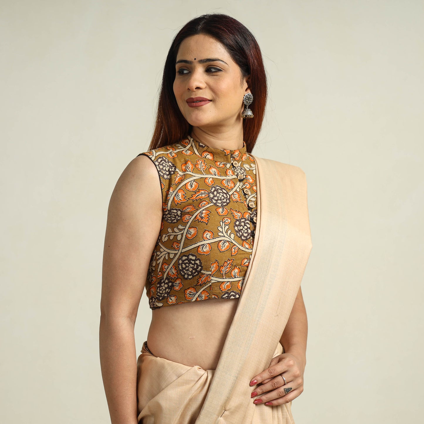 Kalamkari Stitched Blouse