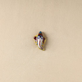 Yellow - Ganesha Original Blue Pottery Ceramic Fridge Magnet 51