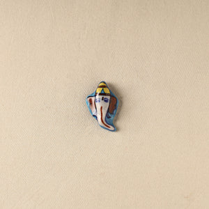 Blue - Ganesha Original Blue Pottery Ceramic Fridge Magnet 52