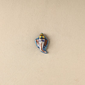 Blue - Ganesha Original Blue Pottery Ceramic Fridge Magnet 52