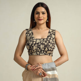 Buy Kalamkari Printed Cotton Stitched Blouse 07 Online at iTokri.com