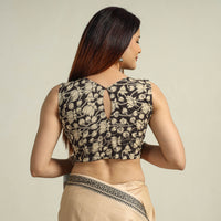 Black - Kalamkari Printed Cotton Stitched Blouse 07