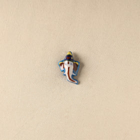 Blue - Ganesha Original Blue Pottery Ceramic Fridge Magnet 54