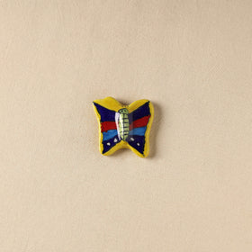 Yellow - Butterfly Original Blue Pottery Ceramic Fridge Magnet 55