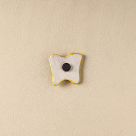 Yellow - Butterfly Original Blue Pottery Ceramic Fridge Magnet 55