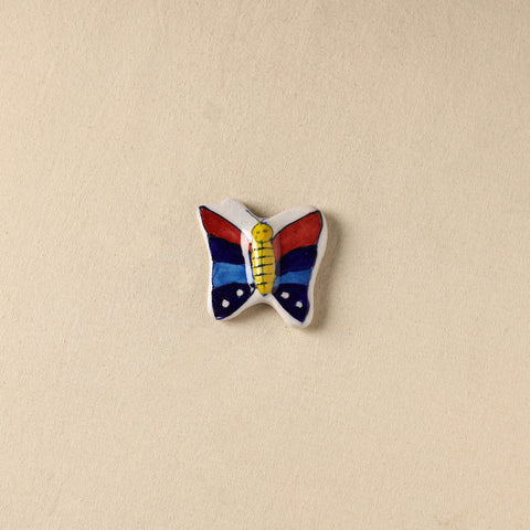 Multicolor - Butterfly Original Blue Pottery Ceramic Fridge Magnet 56