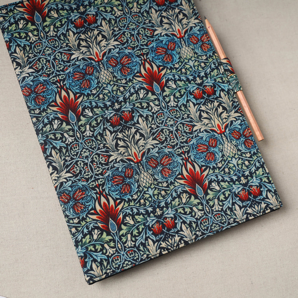 Floral Print Handcrafted File Folder with Pencil 01