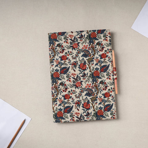 Floral Print Handcrafted File Folder with Pencil 02