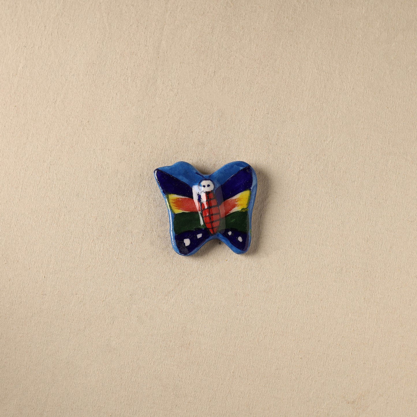 Multicolor - Butterfly Original Blue Pottery Ceramic Fridge Magnet 60