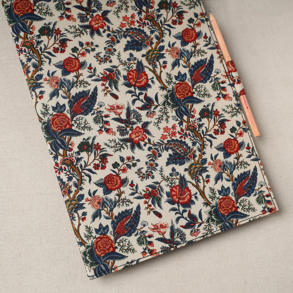 Floral Print Handcrafted File Folder with Pencil 02