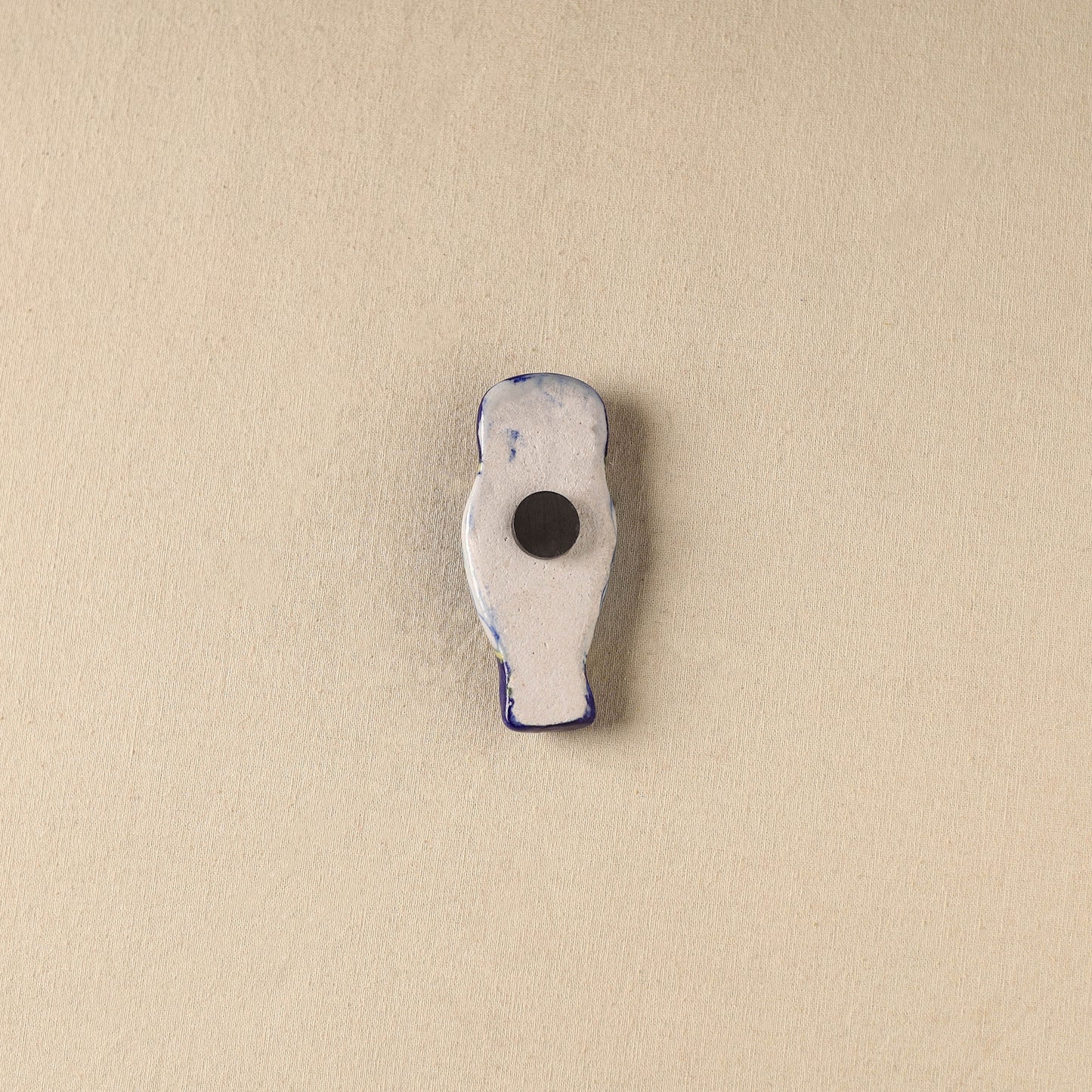 Blue - Owl Original Blue Pottery Ceramic Fridge Magnet 62