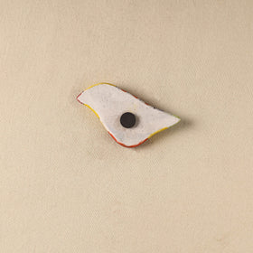 Yellow - Bird Original Blue Pottery Ceramic Fridge Magnet 63