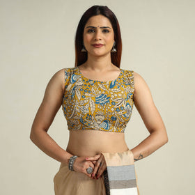 Buy Kalamkari Printed Cotton Stitched Blouse 09 Online at iTokri.com