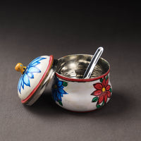 Steel Ghee Pot with Spoon 