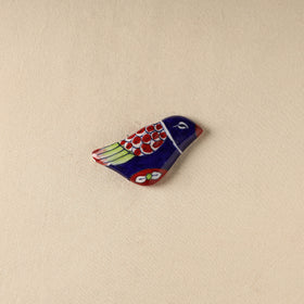 Blue - Bird - Original Blue Pottery Ceramic Fridge Magnet 66
