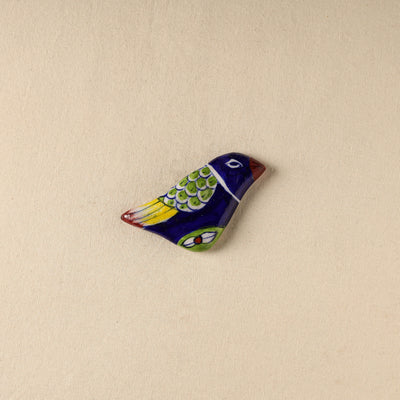 Blue - Bird Original Blue Pottery Ceramic Fridge Magnet 67
