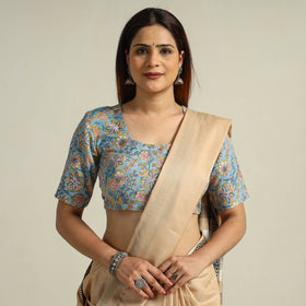 Buy Sanganeri Block Printed Cotton Stitched Blouse 12 Online at iTokri.com