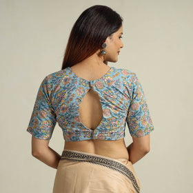 Buy Sanganeri Block Printed Cotton Stitched Blouse 12 Online at iTokri.com