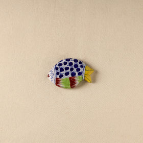 Blue - Fish Original Blue Pottery Ceramic Fridge Magnet 70