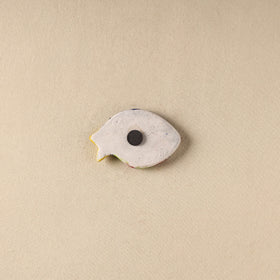 Blue - Fish Original Blue Pottery Ceramic Fridge Magnet 70
