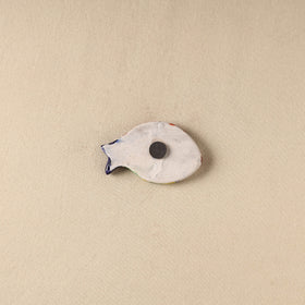 Red - Fish Original Blue Pottery Ceramic Fridge Magnet 71
