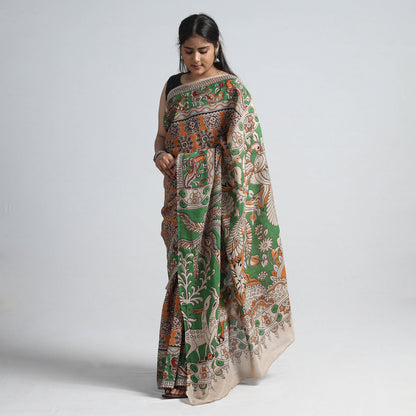 Kalamkari Printed Silk Cotton Saree