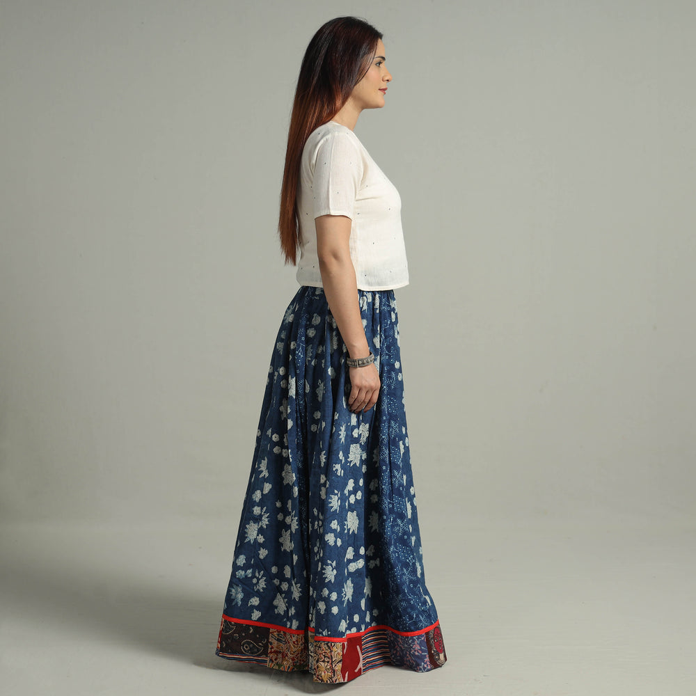 Patchwork Long Skirt