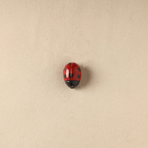 Red - Ladybug Original Blue Pottery Ceramic Fridge Magnet 75