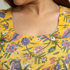 Buy Sanganeri Block Printed Cotton Stitched Blouse 10 Online at iTokri.com