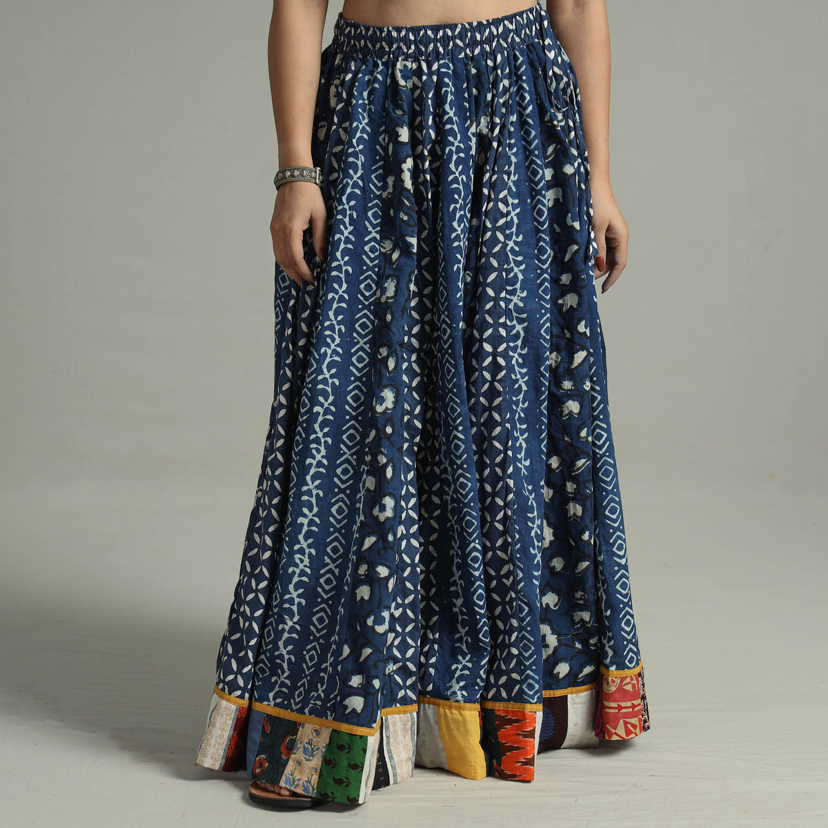 Patchwork Long Skirt