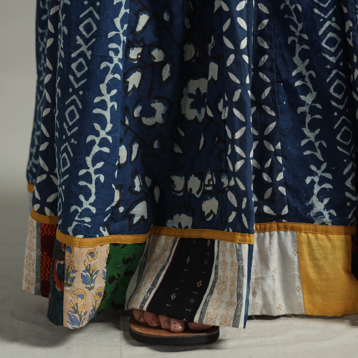 Patchwork Long Skirt