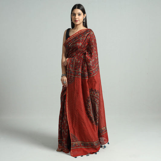 ajrakh saree