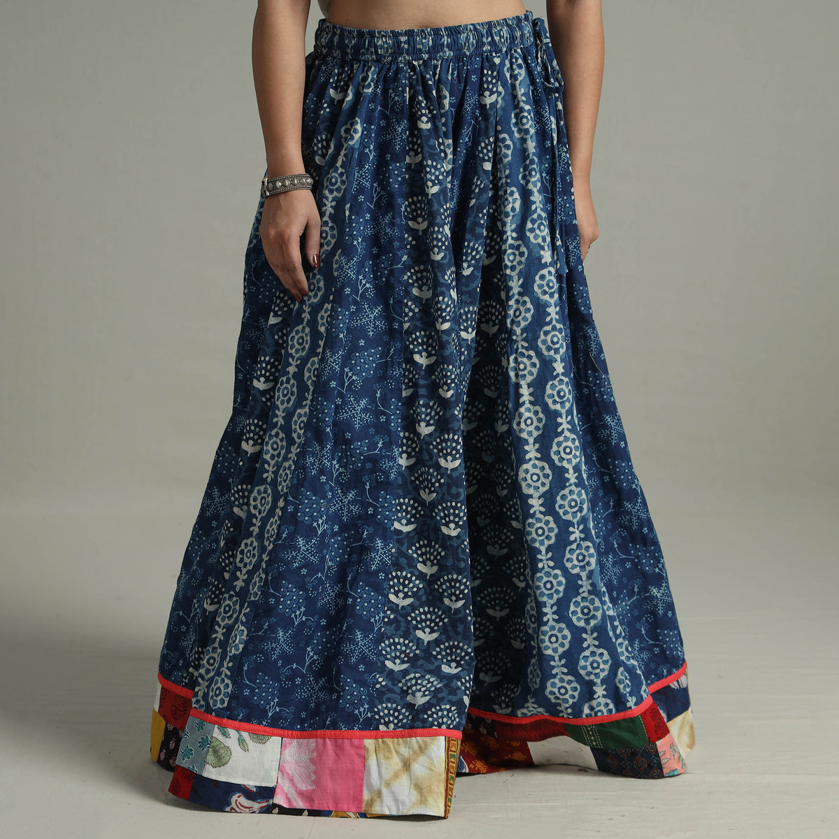 Patchwork Long Skirt