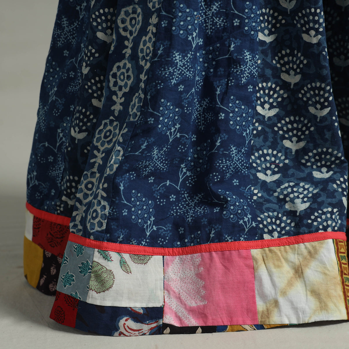 Patchwork Long Skirt