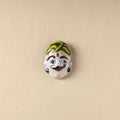 White - Face Original Blue Pottery Ceramic Fridge Magnet 86
