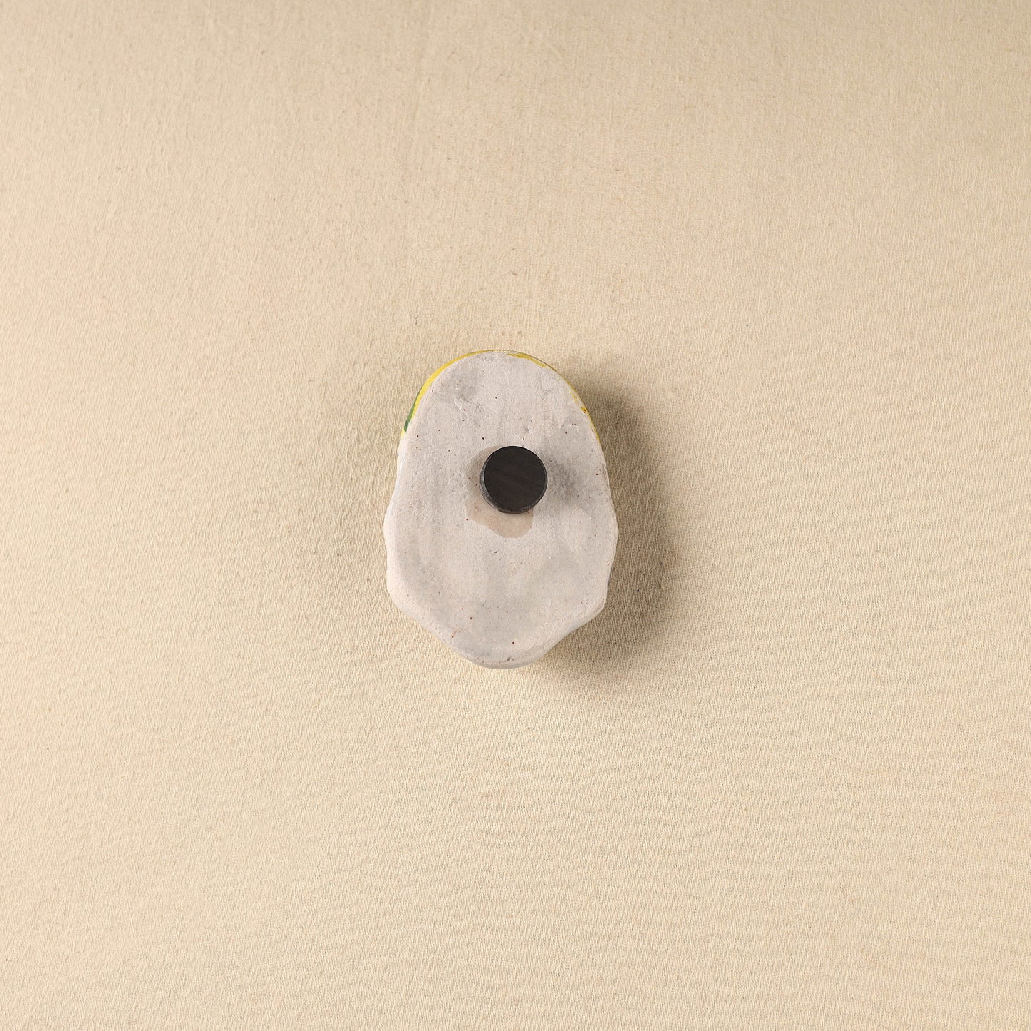 White - Face Original Blue Pottery Ceramic Fridge Magnet 86