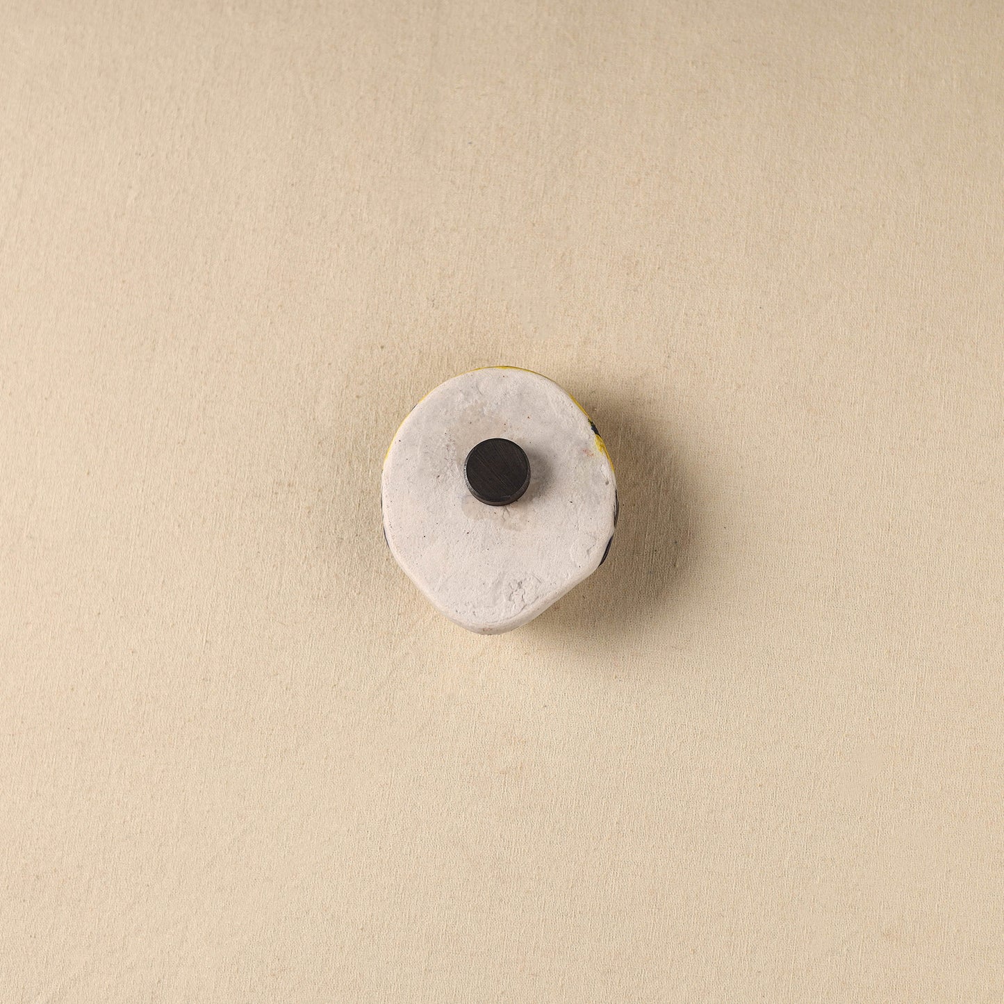 White - Face Original Blue Pottery Ceramic Fridge Magnet 88