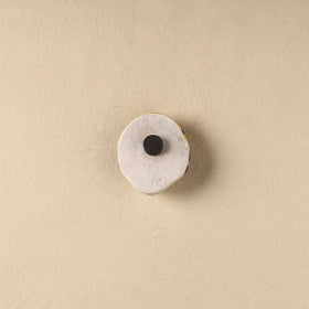 White - Face Original Blue Pottery Ceramic Fridge Magnet 88