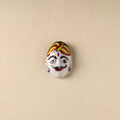 White - Face Original Blue Pottery Ceramic Fridge Magnet 89