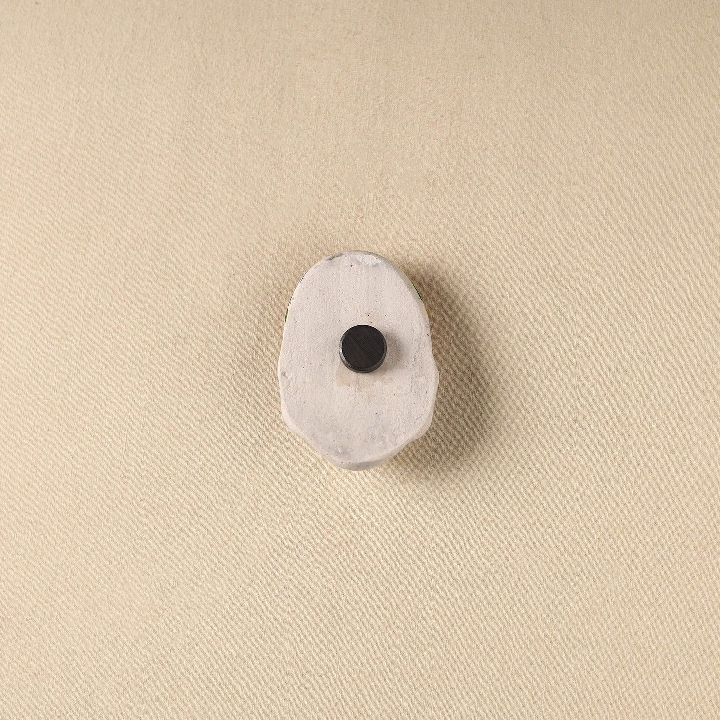 White - Face Original Blue Pottery Ceramic Fridge Magnet 89