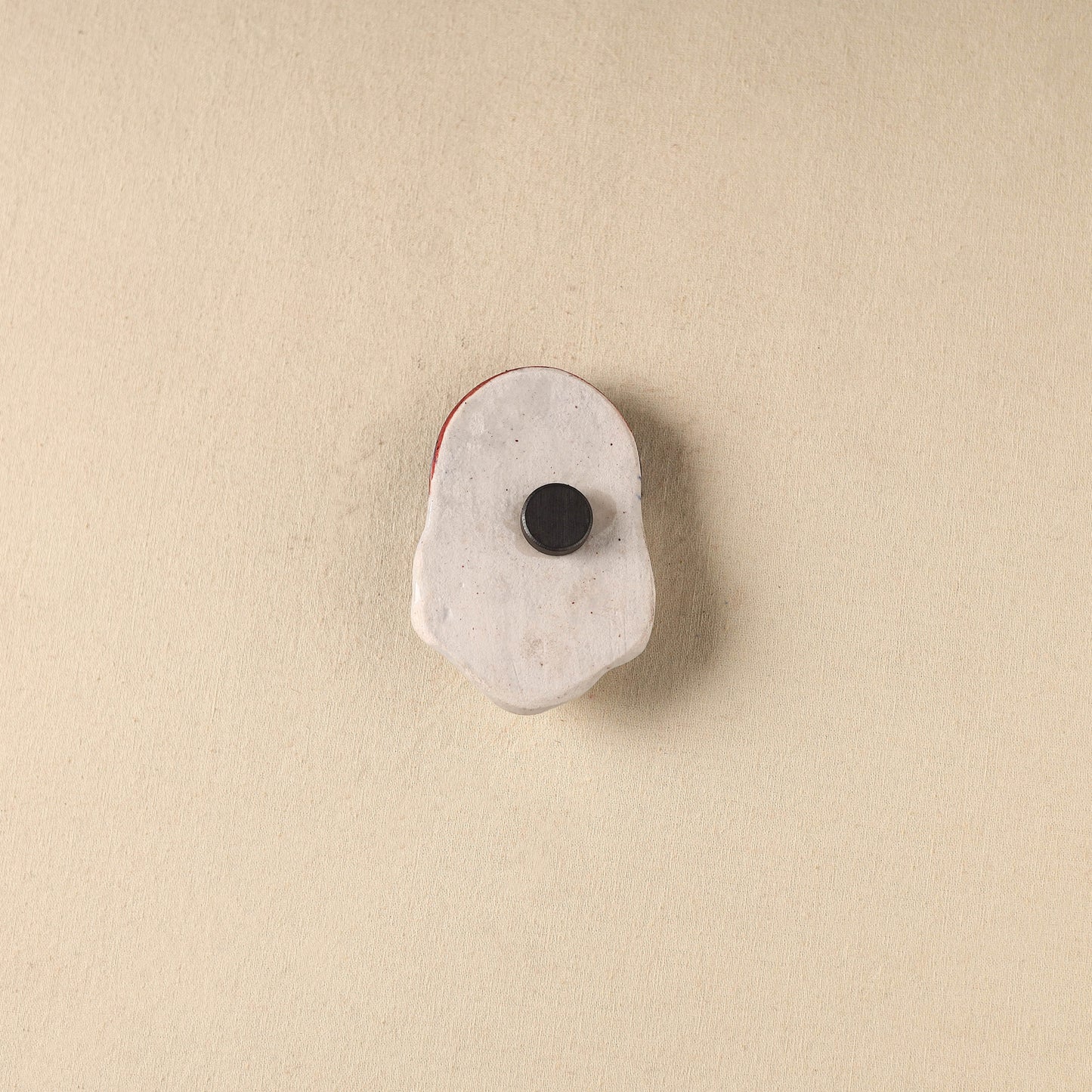 White - Face Original Blue Pottery Ceramic Fridge Magnet 90