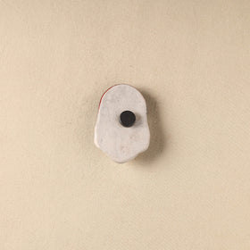 White - Face Original Blue Pottery Ceramic Fridge Magnet 90