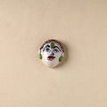 White - Face Original Blue Pottery Ceramic Fridge Magnet 91