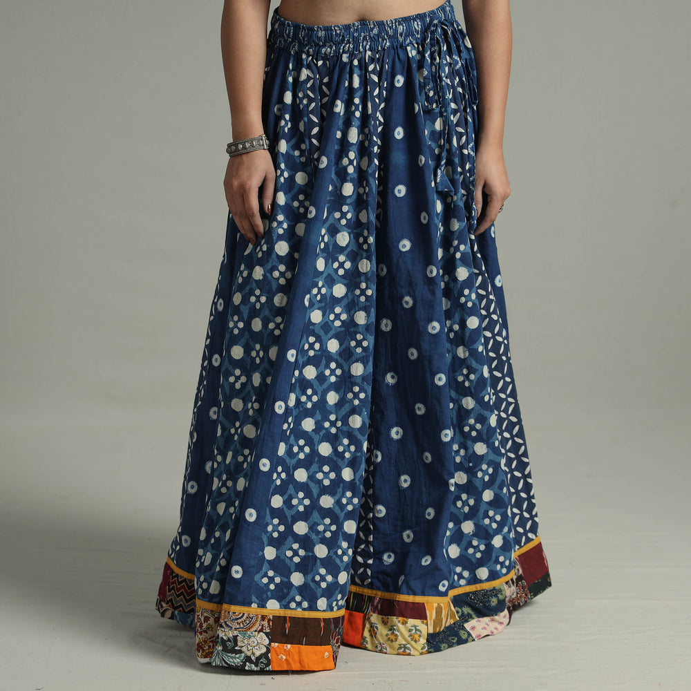 Patchwork Long Skirt