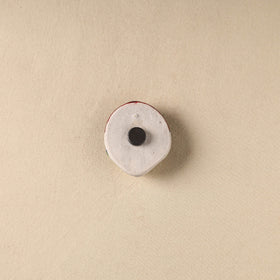 White - Face Original Blue Pottery Ceramic Fridge Magnet 91